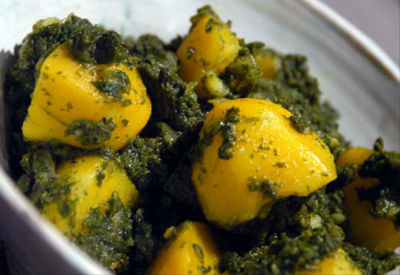 Aloo Palak Aloo Palak