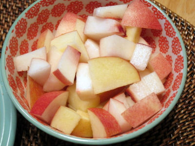 Apple and Peach Salad