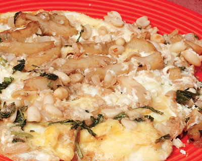 Thai style Cheese and Potato Omelette 