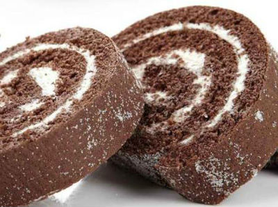 Eggless Swiss Roll Cake Recipe Eggless Swiss Roll Cake Recipe