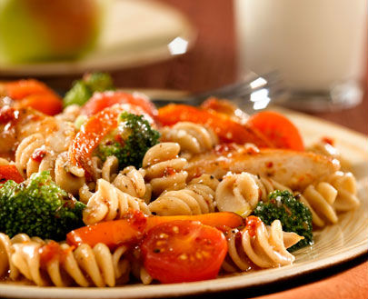 Grilled Chicken and Mixed Vegetable Pasta