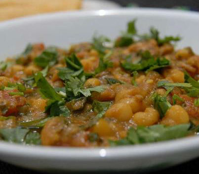 Bengali style Lamb with Chickpeas