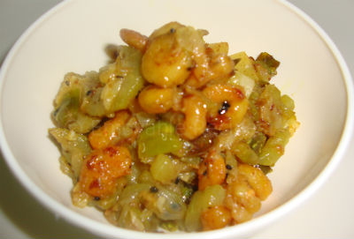 Shrimps with Bottle Gourd 