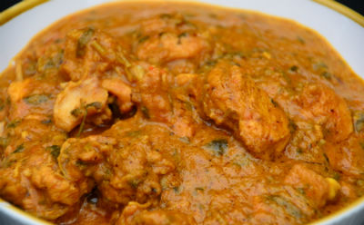 Chicken Curry with Fenugreek Leaves