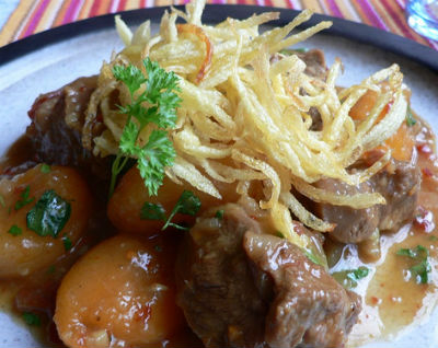 Parsi style Lamb with Dried Apricots