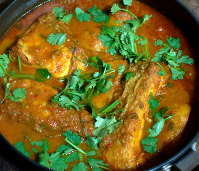 Fish cooked in Tomato Gravy / Ruwagan Gadh 