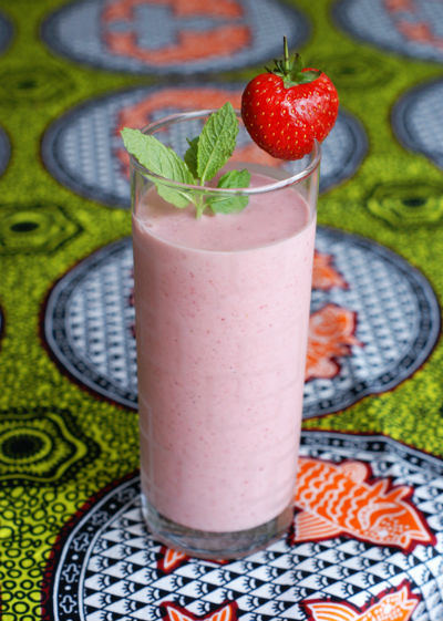 Strawberry and Mint Smoothie