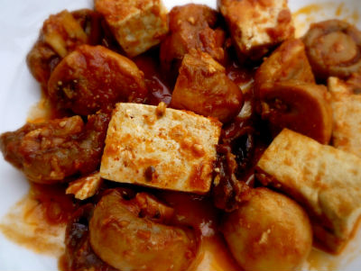 Tofu and Mushrooms