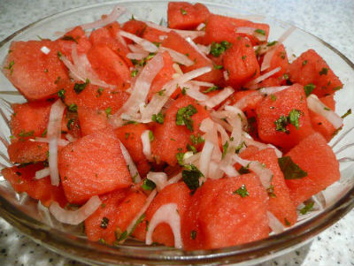 Watermelon and Onion Salad
