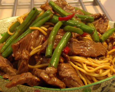 Beef and Bean Noodles