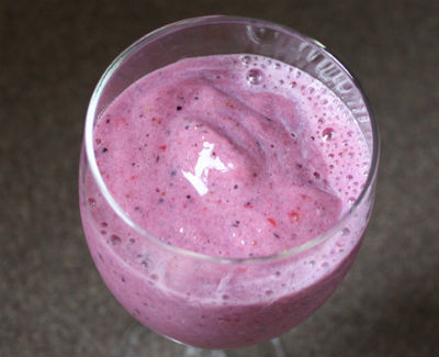 Blueberry and Strawberry Smoothie