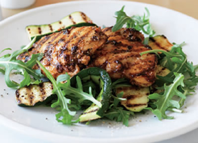 Chicken with Grilled Zucchini