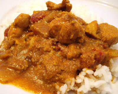 Chicken Kuzhambu with Coconut Milk