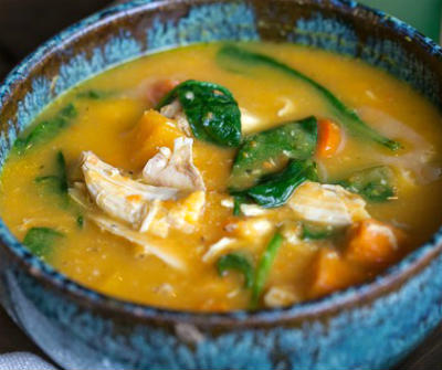Squash and Chicken Soup