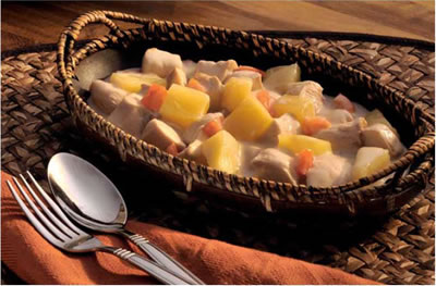 Coconut Chicken with Pineapple