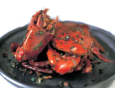 Pepper Crabs with Garlic