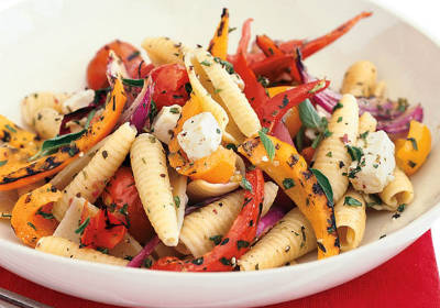 Pasta with Grilled Vegetable Sauce