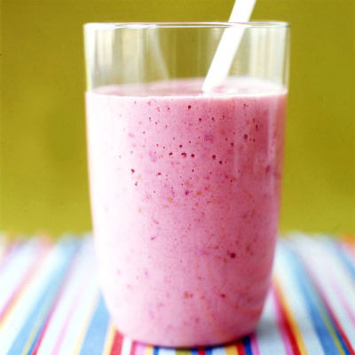 Peach and Raspberry Smoothie