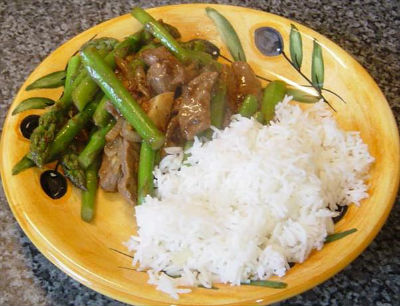 Sesame Beef and Asparagus