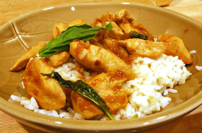 Thai Chicken with Basil Leaves