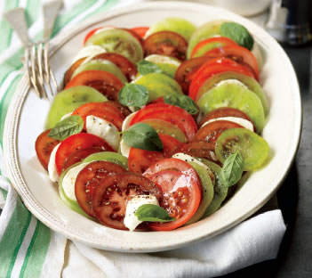 Mixed Tomato Caprese Salad