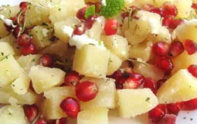 Anarkali Salad (Potato and Pomegranate Salad)