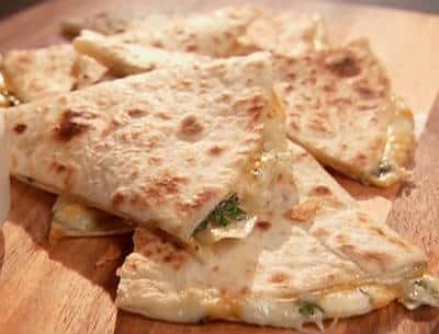 Cheese and Spring Onion Quesadillas