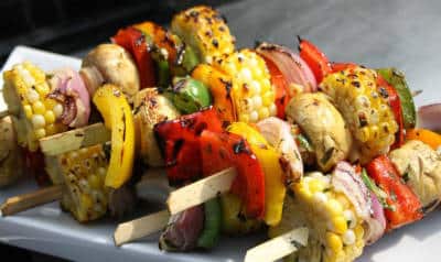 Grilled Vegetable Kebabs