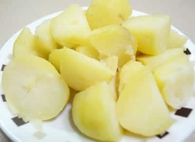 boiled potatoes