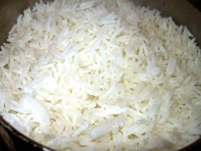 cooked basmati rice