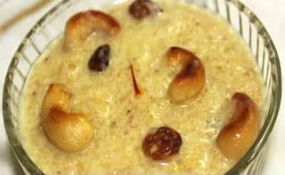 Godhuma Rava Payasam (Broken Wheat Payasam)
