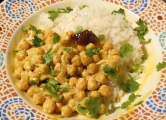 Coconut Chickpeas Curry 1 Coconut Chickpeas Curry