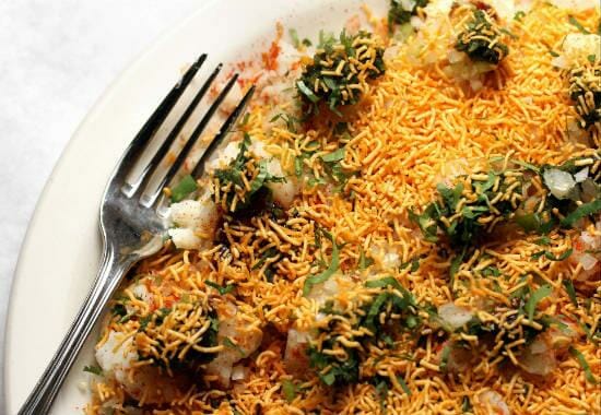 Sev Batata Puri 1 Sev Batata Puri