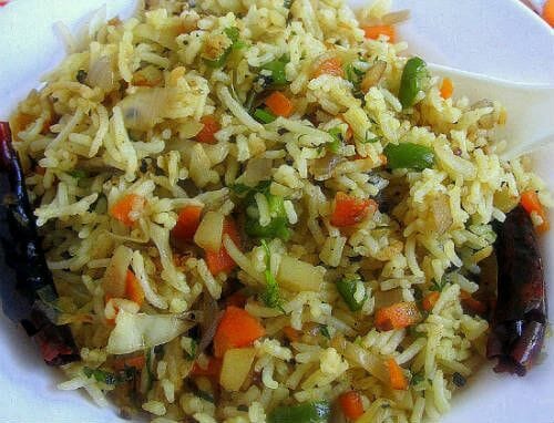 Singapore Vegetable Fried Rice