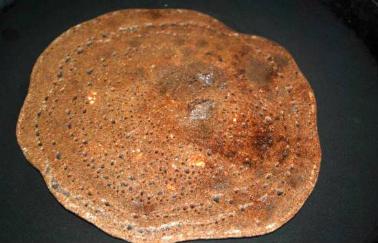 Ragi Jaggery Dosa