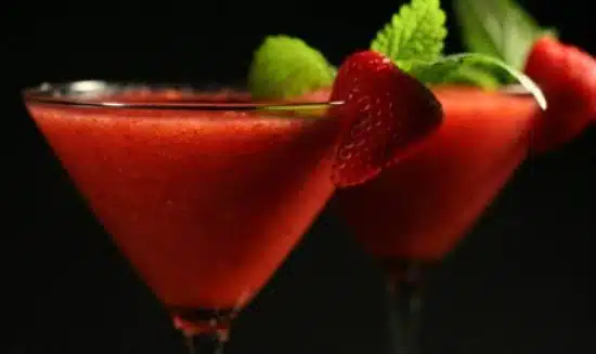 Strawberry Gin Martini 3 Strawberry Gin Martini
