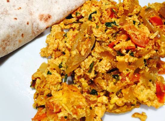 Spicy Scrambled Eggs