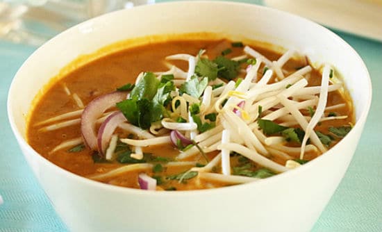 Thai Red Curry Chicken Noodle Soup