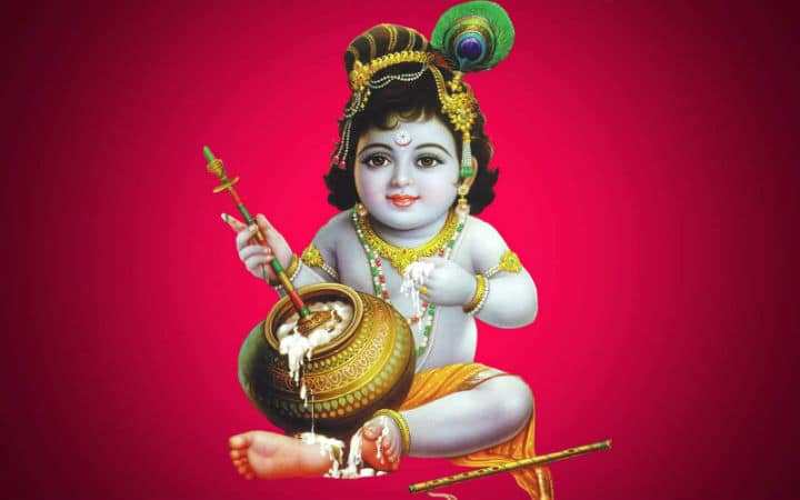 Baby Krishna with Butter
