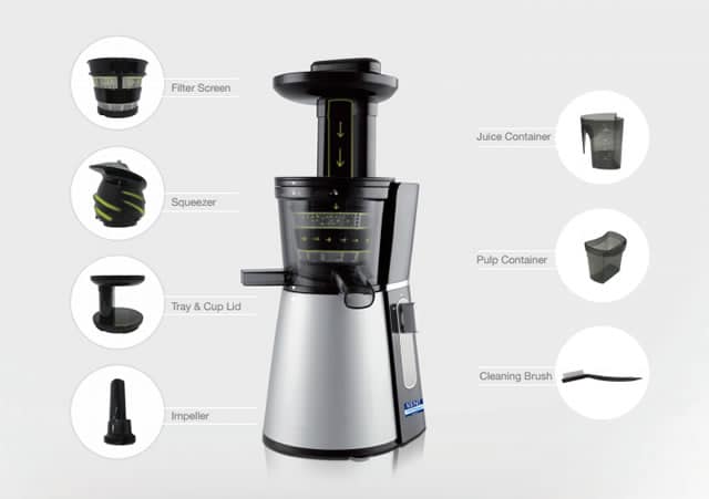 KENT Cold Pressed Juicer with Components Explained