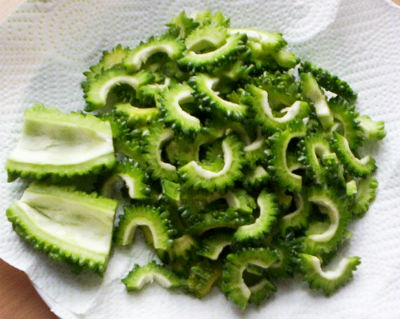 Bitter Gourd Curry with Ginger and Curd