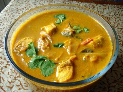 Fish Curry with Coconut Milk