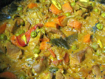 Lamb and Vegetables in Coconut Milk