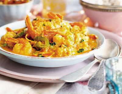 Prawn Curry with Cashew Nuts