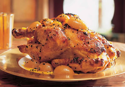 Roast Chicken with Lemon Sauce