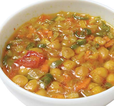 Vegetable Soup with Chickpeas