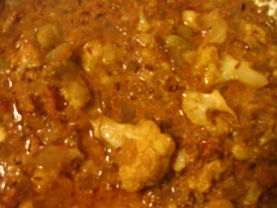 Cauliflower Egg Masala