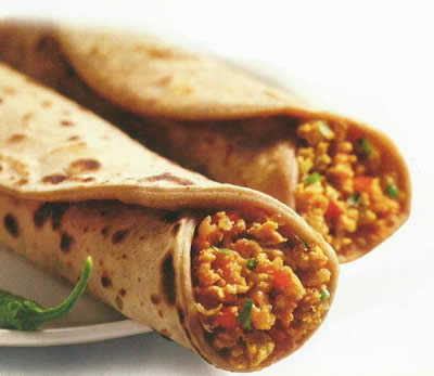 Egg Bhurji Roll