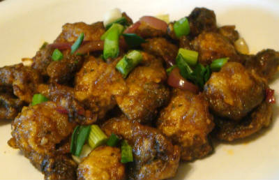 Mushroom Manchurian Dry