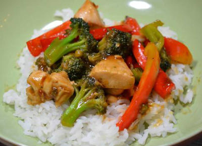 Orange, Chicken and Vegetable Stir Fry